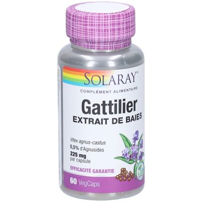 Solaray Gattilier 225 Mg - Soutien menstruel - Publicité Solaray Gattilier 225 Mg - Soutien menstruel - Publicité