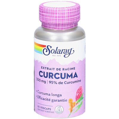 Solaray Curcuma Standardisé 95% Curcuminoïdes - 60 Capsules Végétales - Publicité Solaray Curcuma Standardisé 95% Curcuminoïdes - 60 Capsules Végétales - Publicité