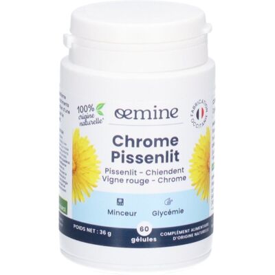 PDM to be maintained Oemine Chrome Pissenlit Capsule(S) 60 pc(s) - Publicité PDM to be maintained Oemine Chrome Pissenlit Capsule(S) 60 pc(s) - Publicité