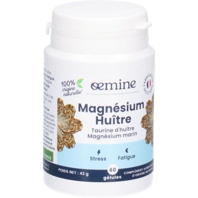 OEMINE Magnésium Huître - Magnésium Marin Naturel & B12 - 60 Gélules - Publicité OEMINE Magnésium Huître - Magnésium Marin Naturel & B12 - 60 Gélules - Publicité