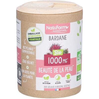 Nat & Form Bardane Bio pour la Peau - Complément Alimentaire - Publicité Nat & Form Bardane Bio pour la Peau - Complément Alimentaire - Publicité