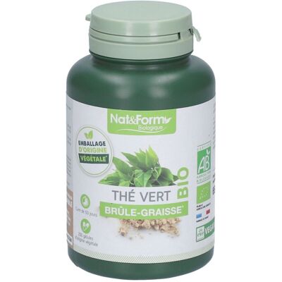 Complément de Thé Vert Bio Nat & Form - 200 Gélules Végétales - Publicité Complément de Thé Vert Bio Nat & Form - 200 Gélules Végétales - Publicité