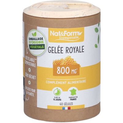 Gelée Royale 800 mg Nat & Form - Gélules - Complément Alimentaire - Publicité Gelée Royale 800 mg Nat & Form - Gélules - Complément Alimentaire - Publicité