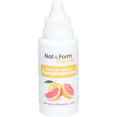Nat & Form Nat&Form Extrait de pépins pamplemousse bio Fluide 50 ml - Publicité Nat & Form Nat&Form Extrait de pépins pamplemousse bio Fluide 50 ml - Publicité