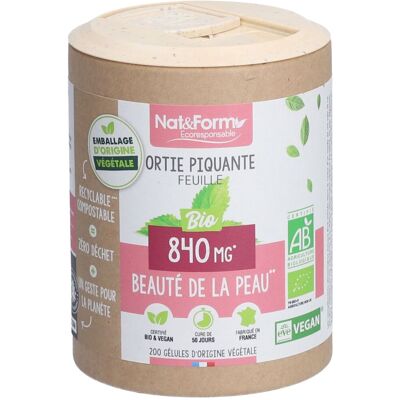 Nat & Form Capsules d'Ortie Bio - Complément Alimentaire - Publicité Nat & Form Capsules d'Ortie Bio - Complément Alimentaire - Publicité