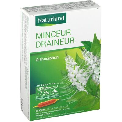 Naturland Draineur - Complément Alimentaire - 20 Ampoules - Publicité Naturland Draineur - Complément Alimentaire - 20 Ampoules - Publicité