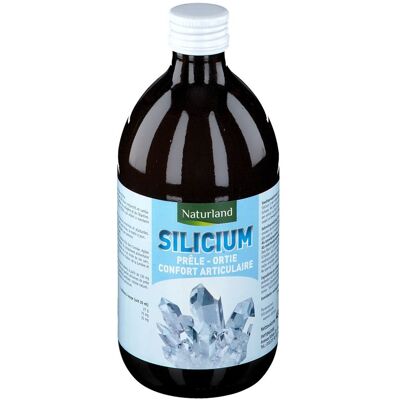 Naturland Silicium Prêle Ortie 480 ml - Complément alimentaire - Publicité Naturland Silicium Prêle Ortie 480 ml - Complément alimentaire - Publicité