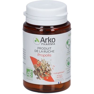 Arkopharma Propolis 40 Gélules - Soutien immunitaire & respiratoire - Publicité Arkopharma Propolis 40 Gélules - Soutien immunitaire & respiratoire - Publicité