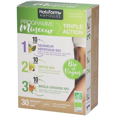 Nat & Form Détox hépatique bio en ampoules 300ml - Compléments - Publicité Nat & Form Détox hépatique bio en ampoules 300ml - Compléments - Publicité