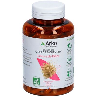 Arkopharma Arkogélules Levure de Bière Revivable - Soutien Cheveux & Peau - Publicité Arkopharma Arkogélules Levure de Bière Revivable - Soutien Cheveux & Peau - Publicité