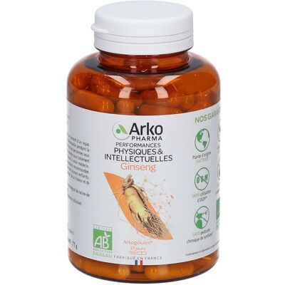 Arkopharma Ginseng 150 capsules - Soutien naturel à l'énergie - Publicité Arkopharma Ginseng 150 capsules - Soutien naturel à l'énergie - Publicité
