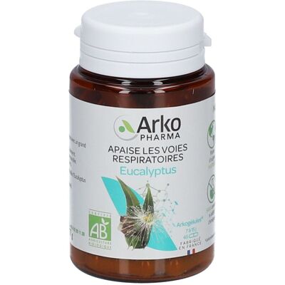 Arkopharma Arkogélules Eucalyptus bio - 45 gélules - Soutien respiratoire - Publicité Arkopharma Arkogélules Eucalyptus bio - 45 gélules - Soutien respiratoire - Publicité