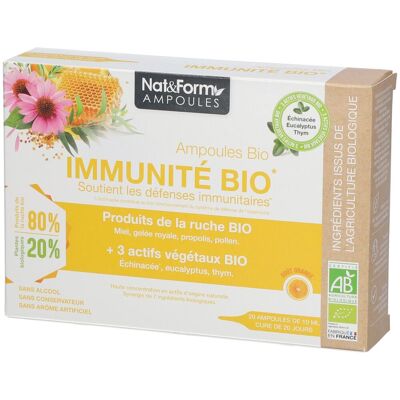 Ampoules Immunité Bio Nat & Form - Complément alimentaire - Publicité Ampoules Immunité Bio Nat & Form - Complément alimentaire - Publicité