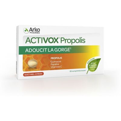 Arkopharma Activox Propolis - 20 comprimés - Publicité Arkopharma Activox Propolis - 20 comprimés - Publicité