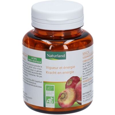 Naturland Maca Bio 75 Végécaps - Complément Alimentaire - Publicité Naturland Maca Bio 75 Végécaps - Complément Alimentaire - Publicité