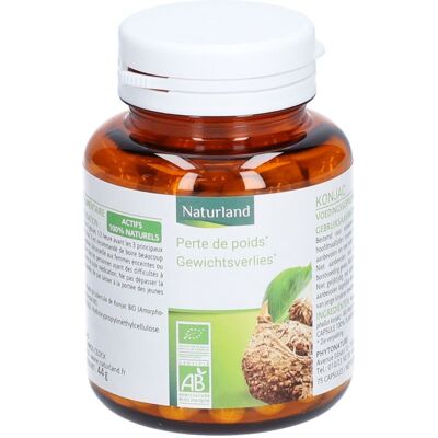 Naturland Konjac Bio 75 Végécaps - Complément alimentaire végétalien - Publicité Naturland Konjac Bio 75 Végécaps - Complément alimentaire végétalien - Publicité