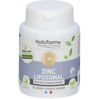 Capsules de Zinc Liposomal Nat & Form - Compléments alimentaires - Publicité Capsules de Zinc Liposomal Nat & Form - Compléments alimentaires - Publicité