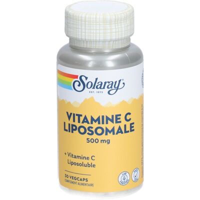 Solaray Vitamine C Liposomale 500 mg - Capsules Végétales - Publicité Solaray Vitamine C Liposomale 500 mg - Capsules Végétales - Publicité