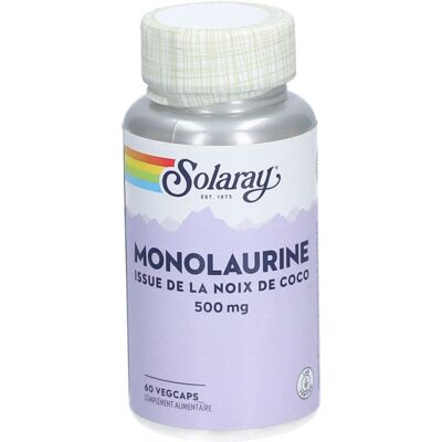 Solaray Monolaurine 500 mg - Soutien aux défenses naturelles - 60 capsules végétales - Publicité Solaray Monolaurine 500 mg - Soutien aux défenses naturelles - 60 capsules végétales - Publicité