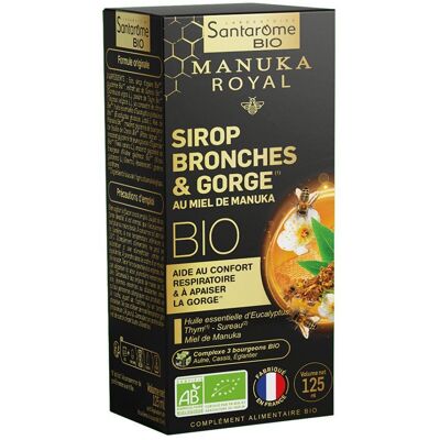 Sirop Bio de Miel de Manuka pour Gorge et Bronches - 125ml - Publicité Sirop Bio de Miel de Manuka pour Gorge et Bronches - 125ml - Publicité