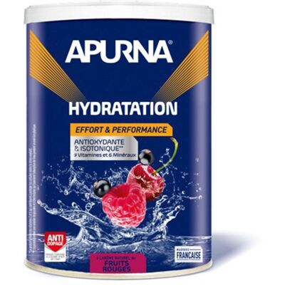 PDM to be maintained APURNA Boisson hydratation fruits rouges Poudre Pour La Préparation D'Une Solution 500 g - Publicité PDM to be maintained APURNA Boisson hydratation fruits rouges Poudre Pour La Préparation D'Une Solution 500 g - Publicité
