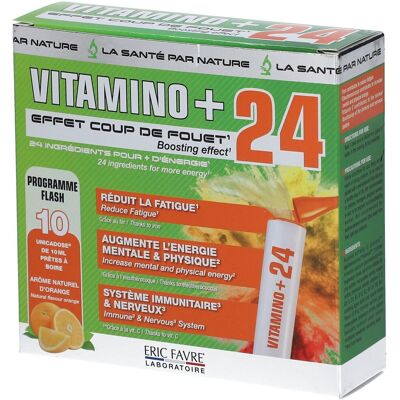 ERIC FAVRE Vitamino + Unicadoses - Immunité, fatigue, multivitamines et minéraux Goutte(S) Orale(S) 100 ml - Publicité ERIC FAVRE Vitamino + Unicadoses - Immunité, fatigue, multivitamines et minéraux Goutte(S) Orale(S) 100 ml - Publicité