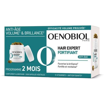 Oenobiol Hair Expert Fortifiant Anti-Âge 2x30 Capsules - Compléments Alimentaires - Cheveux & Ongles - Publicité Oenobiol Hair Expert Fortifiant Anti-Âge 2x30 Capsules - Compléments Alimentaires - Cheveux & Ongles - Publicité