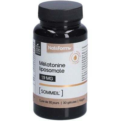 Nat & Form Mélatonine Liposomale en Gélules - Complément Alimentaire - Publicité Nat & Form Mélatonine Liposomale en Gélules - Complément Alimentaire - Publicité