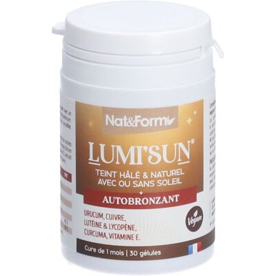 Nat & Form Lumi'Sun Autobronzant - Capsules - Publicité Nat & Form Lumi'Sun Autobronzant - Capsules - Publicité