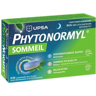 Upsa Phytonormyl Sommeil - Aide naturelle pour dormir, 30 Comprimés - Publicité Upsa Phytonormyl Sommeil - Aide naturelle pour dormir, 30 Comprimés - Publicité