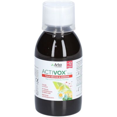 Arkopharma Activox Sirop Toux sèche & grasse 175 ml - Publicité Arkopharma Activox Sirop Toux sèche & grasse 175 ml - Publicité