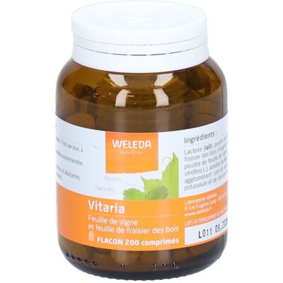 Weleda Vitaria complément circulation feuilles bio vigne et fraisier Capsule(S) 200 pc(s) - Publicité Weleda Vitaria complément circulation feuilles bio vigne et fraisier Capsule(S) 200 pc(s) - Publicité