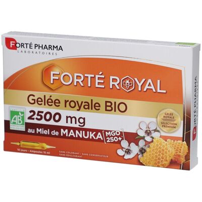 FORTE PHARMA Forté Royal Gelée Royale Bio 2500 mg Solution Orale 150 ml - Publicité FORTE PHARMA Forté Royal Gelée Royale Bio 2500 mg Solution Orale 150 ml - Publicité