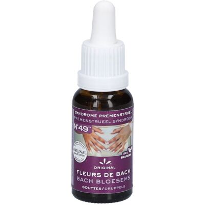 Fleurs de Bach Original N°49 syndrome prémenstruel bio et vegan Goutte(S) 20 ml - Publicité Fleurs de Bach Original N°49 syndrome prémenstruel bio et vegan Goutte(S) 20 ml - Publicité