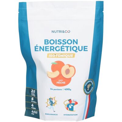 PDM to be maintained Nutri & Co Boisson énergétique isotonique - Goût Pêche Poudre 490 g - Publicité PDM to be maintained Nutri & Co Boisson énergétique isotonique - Goût Pêche Poudre 490 g - Publicité
