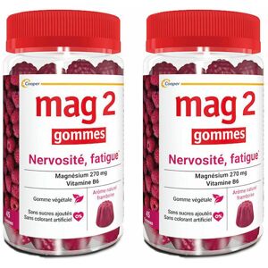 Mag 2 Gommes Framboise - Nervosité et Fatigue Comprimé(S) 2x45