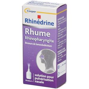 Rhinédrine RHINEDRINE - Rhume Rhinopharyngite Solution pour pulvérisation nasale Flacon 13ml Spray Nasal 13 ml - Publicité Rhinédrine RHINEDRINE - Rhume Rhinopharyngite Solution pour pulvérisation nasale Flacon 13ml Spray Nasal 13 ml - Publicité