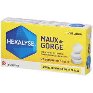 Hexalyse® maux de gorge Comprimé(S) À Sucer 24 pc(s) - Publicité Hexalyse® maux de gorge Comprimé(S) À Sucer 24 pc(s) - Publicité