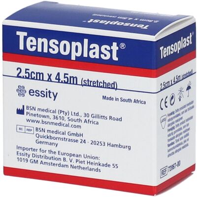 BSN Medical Tensoplast - Bande adhésive élastique 2,5cm x 4,5m - Publicité BSN Medical Tensoplast - Bande adhésive élastique 2,5cm x 4,5m - Publicité