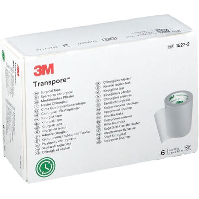 3M™ Transpore™ Sparadrap chirurgical (5 cm x 9,15 m) 1527-2 Pansement(S) 6 pc(s) - Publicité 3M™ Transpore™ Sparadrap chirurgical (5 cm x 9,15 m) 1527-2 Pansement(S) 6 pc(s) - Publicité