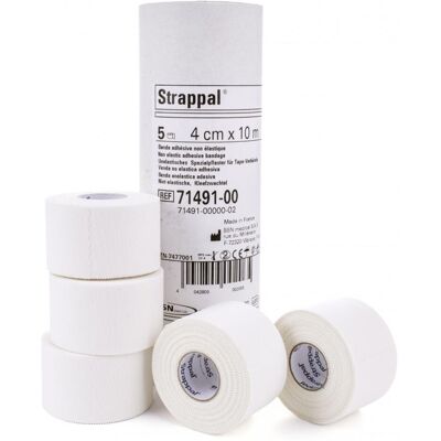 BSN Medical Strappal S Bande adhésive non élastique 4 cm x 10 m Pansement(S) 5 pc(s) - Publicité BSN Medical Strappal S Bande adhésive non élastique 4 cm x 10 m Pansement(S) 5 pc(s) - Publicité
