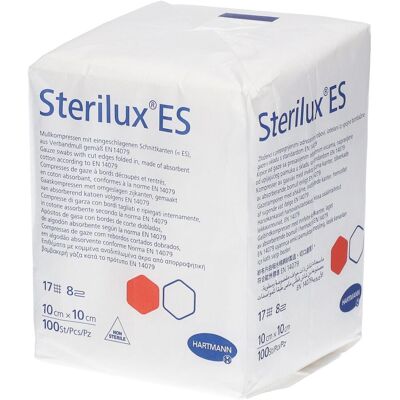 Sterilux ES Compresses de Gaze Hydrophile 10cm x 10cm - Compresses de Gaze - Publicité Sterilux ES Compresses de Gaze Hydrophile 10cm x 10cm - Compresses de Gaze - Publicité