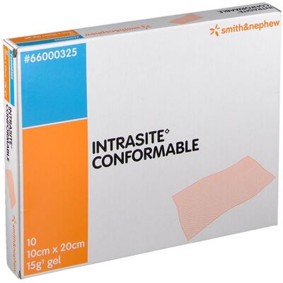 Smith & Nephew Intrasite Conformable - Pansement en hydrogel - Publicité Smith & Nephew Intrasite Conformable - Pansement en hydrogel - Publicité