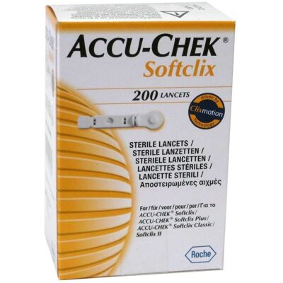 Lancettes Accu-Chek Softclix - 200 Aiguilles Steriles pour Test de Glucose - Publicité Lancettes Accu-Chek Softclix - 200 Aiguilles Steriles pour Test de Glucose - Publicité