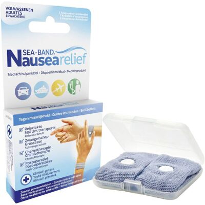 SEA BAND Sea-Band Bracelet Gris Bandage(S) 2 pc(s) - Publicité SEA BAND Sea-Band Bracelet Gris Bandage(S) 2 pc(s) - Publicité
