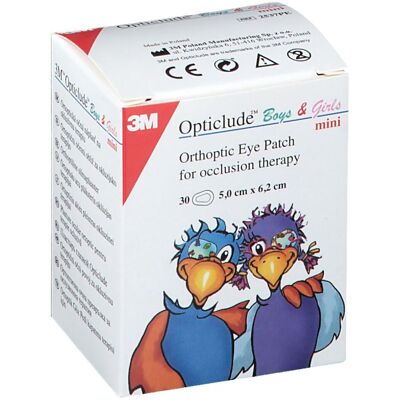 3M Opticlude Compresse Occulaire Boys & Girls Mini 5cm X 6cm 2537PE Pansement(S) 30 pc(s) - Publicité 3M Opticlude Compresse Occulaire Boys & Girls Mini 5cm X 6cm 2537PE Pansement(S) 30 pc(s) - Publicité