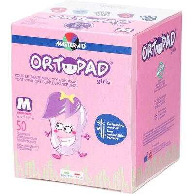 ORTOPAD® girls Gr. M 76 x 54 mm Pansement(S) 50 pc(s) - Publicité ORTOPAD® girls Gr. M 76 x 54 mm Pansement(S) 50 pc(s) - Publicité
