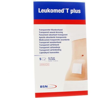 Leukomed® T plus Pansement stérile 8,0 cm x 15 Bandage(S) 5 pc(s) - Publicité Leukomed® T plus Pansement stérile 8,0 cm x 15 Bandage(S) 5 pc(s) - Publicité