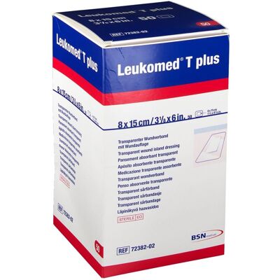 Leukomed® T Plus Pansement Stérile 8 x 15 cm Bandage(S) 50 pc(s) - Publicité Leukomed® T Plus Pansement Stérile 8 x 15 cm Bandage(S) 50 pc(s) - Publicité