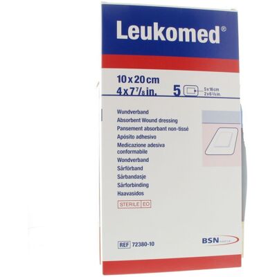 BSN Medical Leukomed Pansement Adhésif Stérile - 10x20cm - 5 Pack - Publicité BSN Medical Leukomed Pansement Adhésif Stérile - 10x20cm - 5 Pack - Publicité